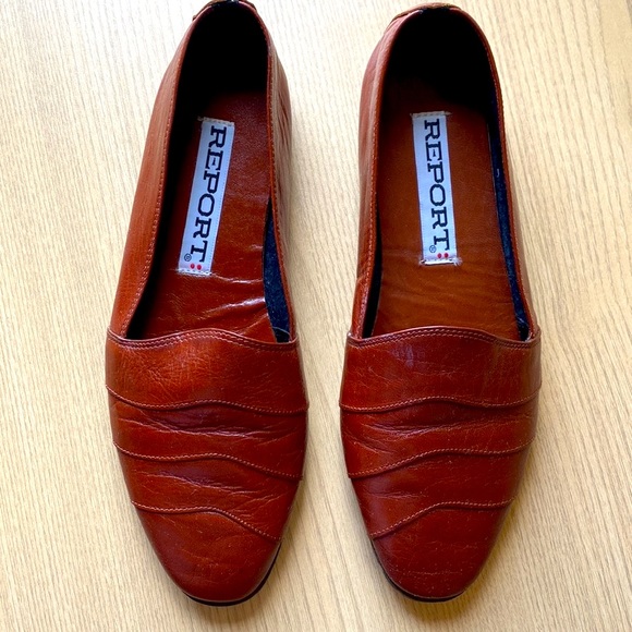 Vintage Women’s Loafers Leather Brown size 10 90s 80s Report - Picture 3 of 17